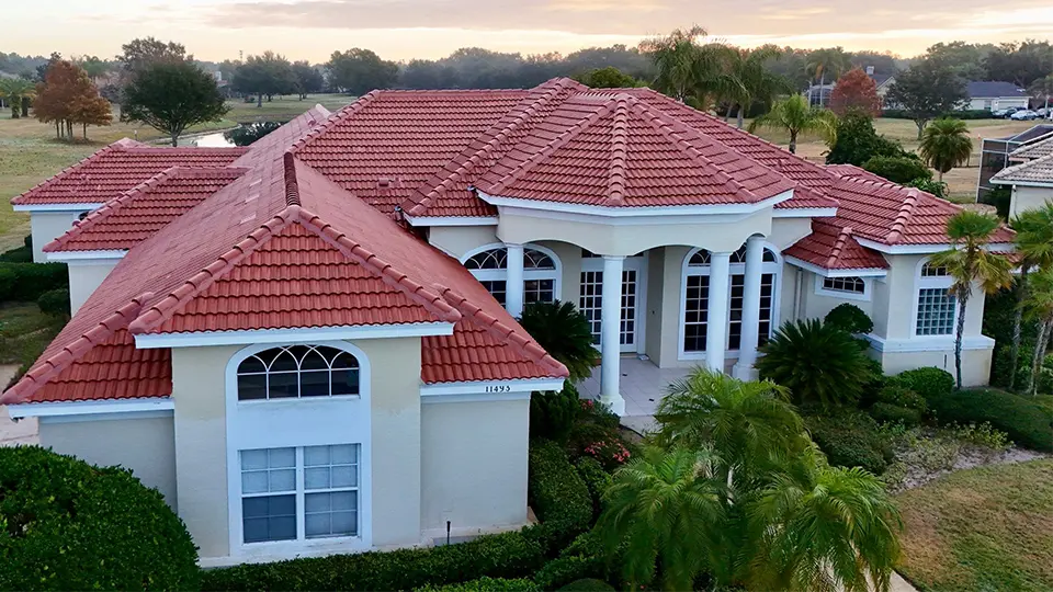 Picture of a residential tile roof