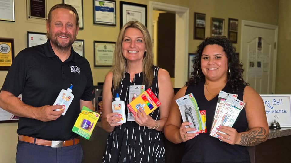 Collis Cares School Supplies Drive
