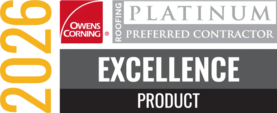 Owens Corning Roofing Platinum Preferred Contractor Product Excellence 2026