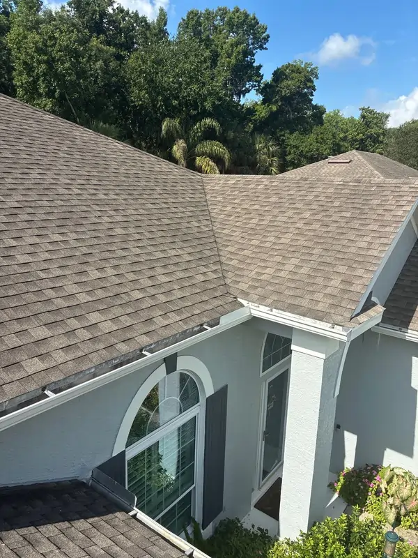 Completed residential roof repair project in Longwood, Florida